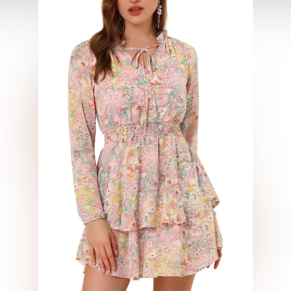 XL Long Sleeve Floral Dress - BNWT